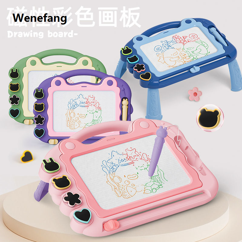 Wenefang New Montessori Toys Baby Magnetic Blackboard Learning Paint Magnetic Writing Tablet Children's Drawing Board for Kids Gift