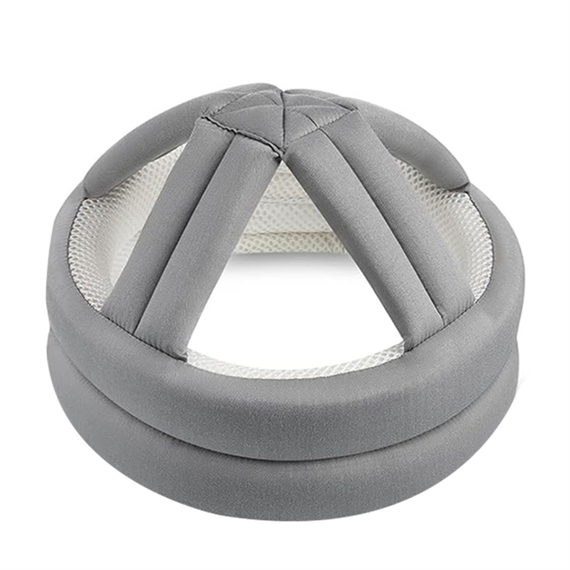 Elderly Protective Helmet, Safety Helmet Adjustable Breathable Seniors Fall Prevention Heads Protection Cap Gray