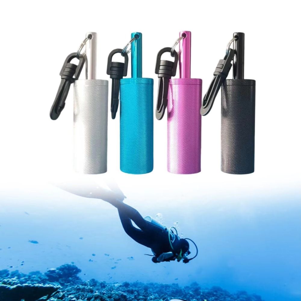 Quick Hook Safety Gear Diving Alarm Ring 360° Rotating Aluminum Alloy Dive Rattle Stick Noise Maker Underwater Signaling Dive Signaling Tool Water Sports