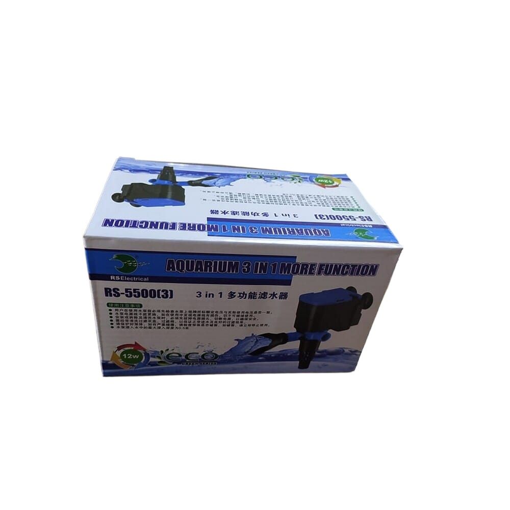 RS Electrical Aquarium 3 in 1 More Function Water Pump, RS-5500 (3) 12 Watts by Juwel Aquarium