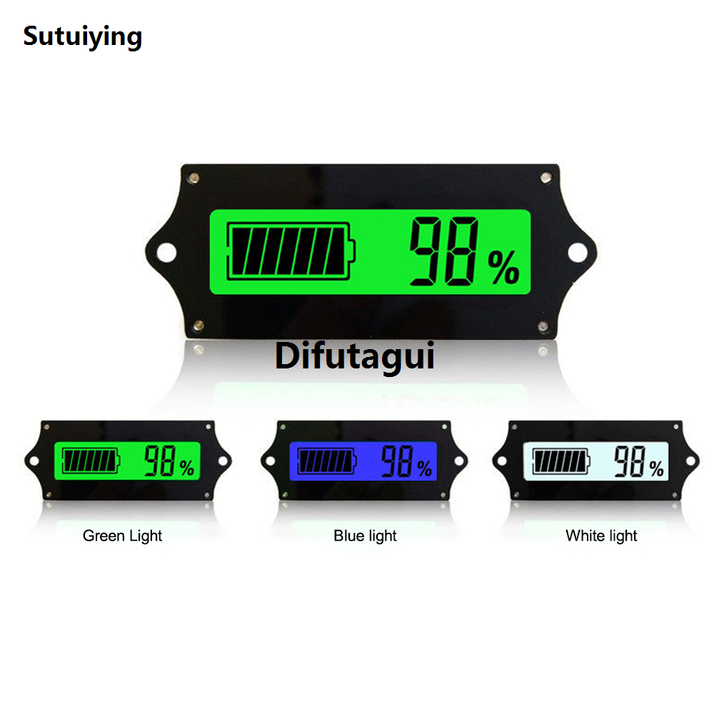 Difutagui Sutuiying GY-6 Digital Power Measuring Instrument DC6-63V Power Indicator Hot Selling Portable Display Board Li-ion Battery Universal Voltage 12V/24V/36V/48V