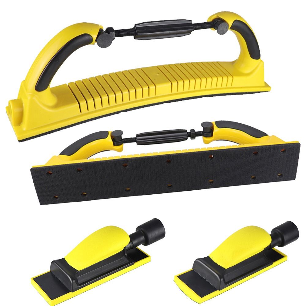 Car Sanding Blocks Adjustable Radius Flex Longboard Loop Backing with Both Hook Dry Grinding Hand Push Board Auto Body Repair Tool Manual Sanding Tool Auto