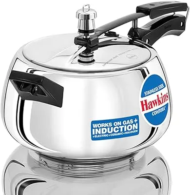 Hawkins 5.0 ltrs HSS50 Stainless Steel Pressure Cooker - Big Digital