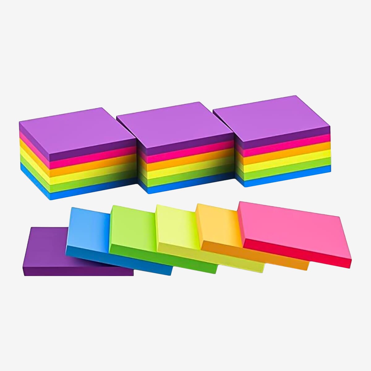 Set Of 1 Sticky Note - Multicolor Sticky Note 3in x 3in (76 mm x 76 mm) 100 sheets