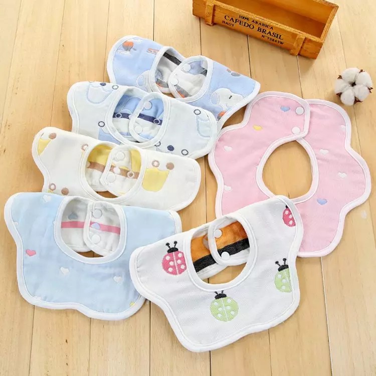 Baby Hub- Baby Styalish Cotton Bib 1 Pairs / 2 Pcs