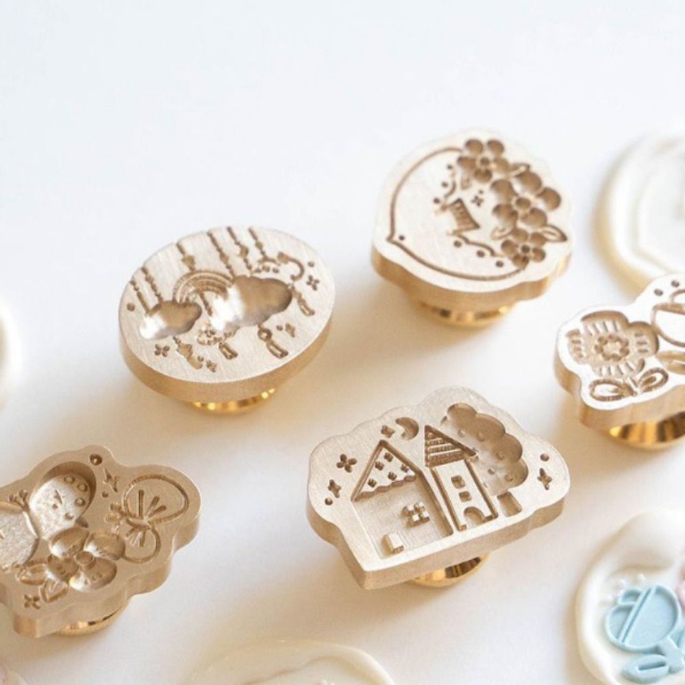 Classic Replace Head Rose Embossed Sealing Wax Antique Metal Flowers Vintage Sakura Wax Seal Leaf DIY Tool DIY Retro Sealing Wax Seal Envelope