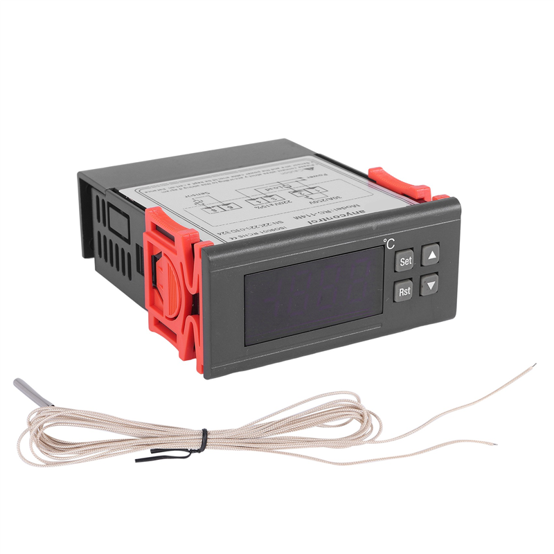 220V/30A Digital Temperature Controller Rc-114M Thermostat Relay Output -30~300 Degree With Sensor