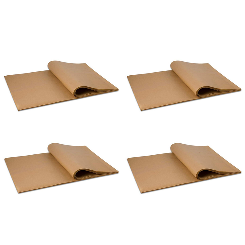 fasdaga 400Pcs Unbleached Parchment Paper, Precut Baking Liners Sheets Paper,12 X 16 Inch, Non-Stick, Water Proof, Oil Proof