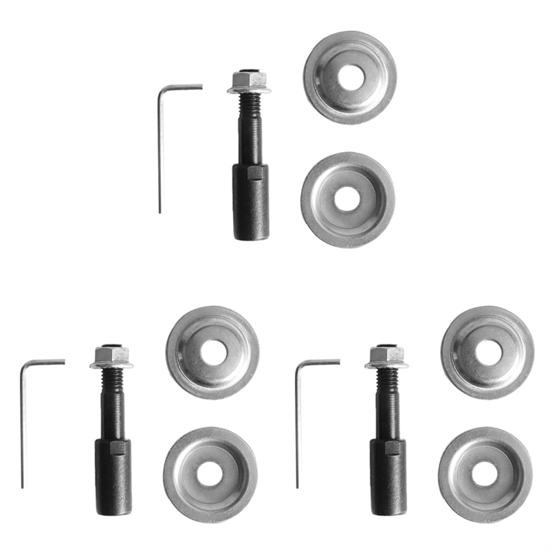 3 Sets of Grinding Wheel Connection Shaft for 775 Motor 8MM