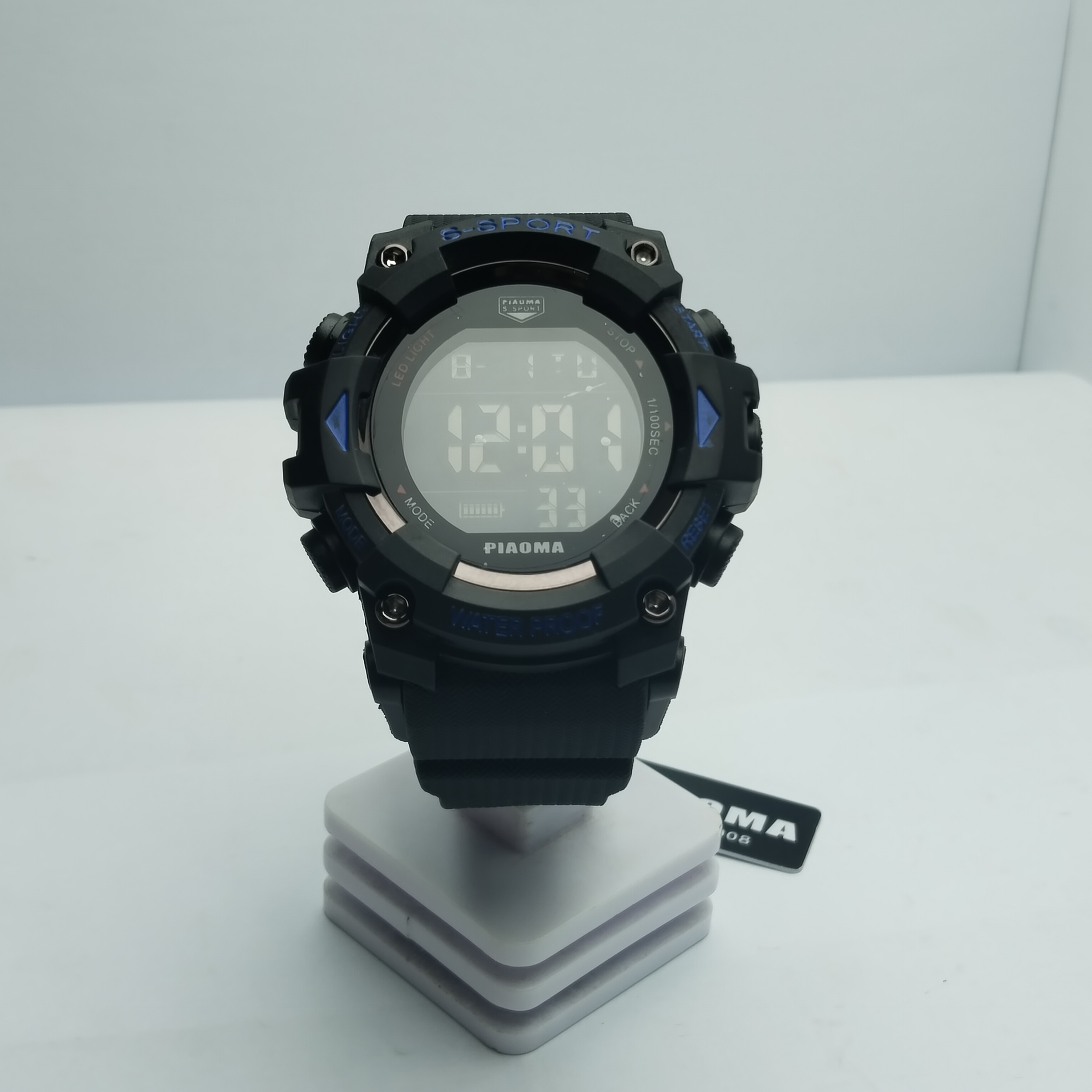 New Stylish And Fashionable Digital And Waterproof Full Black Watch For Men And Boys