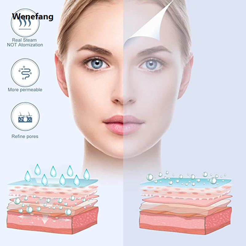 Wenefang Ozon Facial Steamer with Extendable Arm Steaming Warm Mist Humidifier Fifty percent discount For Face Spa Sinuses Moisturizing, Homeuse,Salon Free Ship