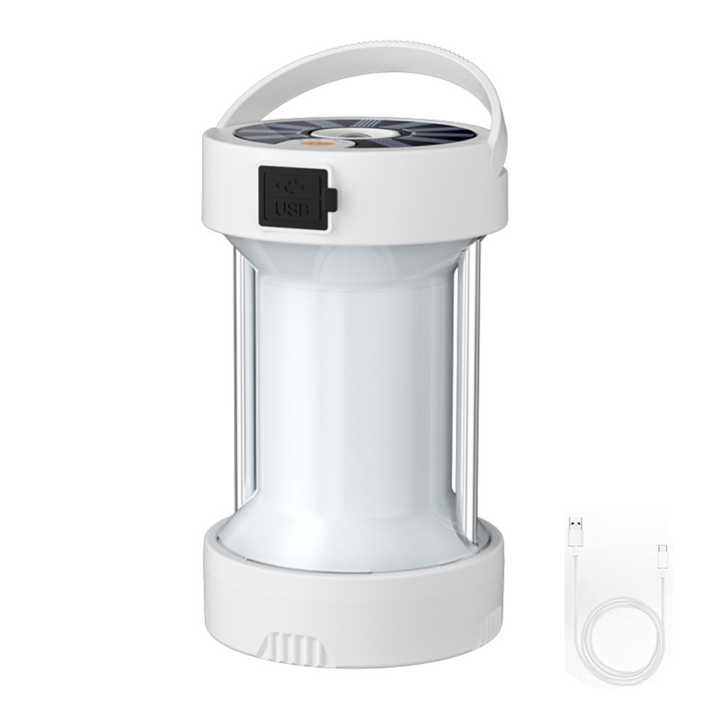 Camping Lantern Solar Camping Lights with 4 Modes,Camping Lamp,White