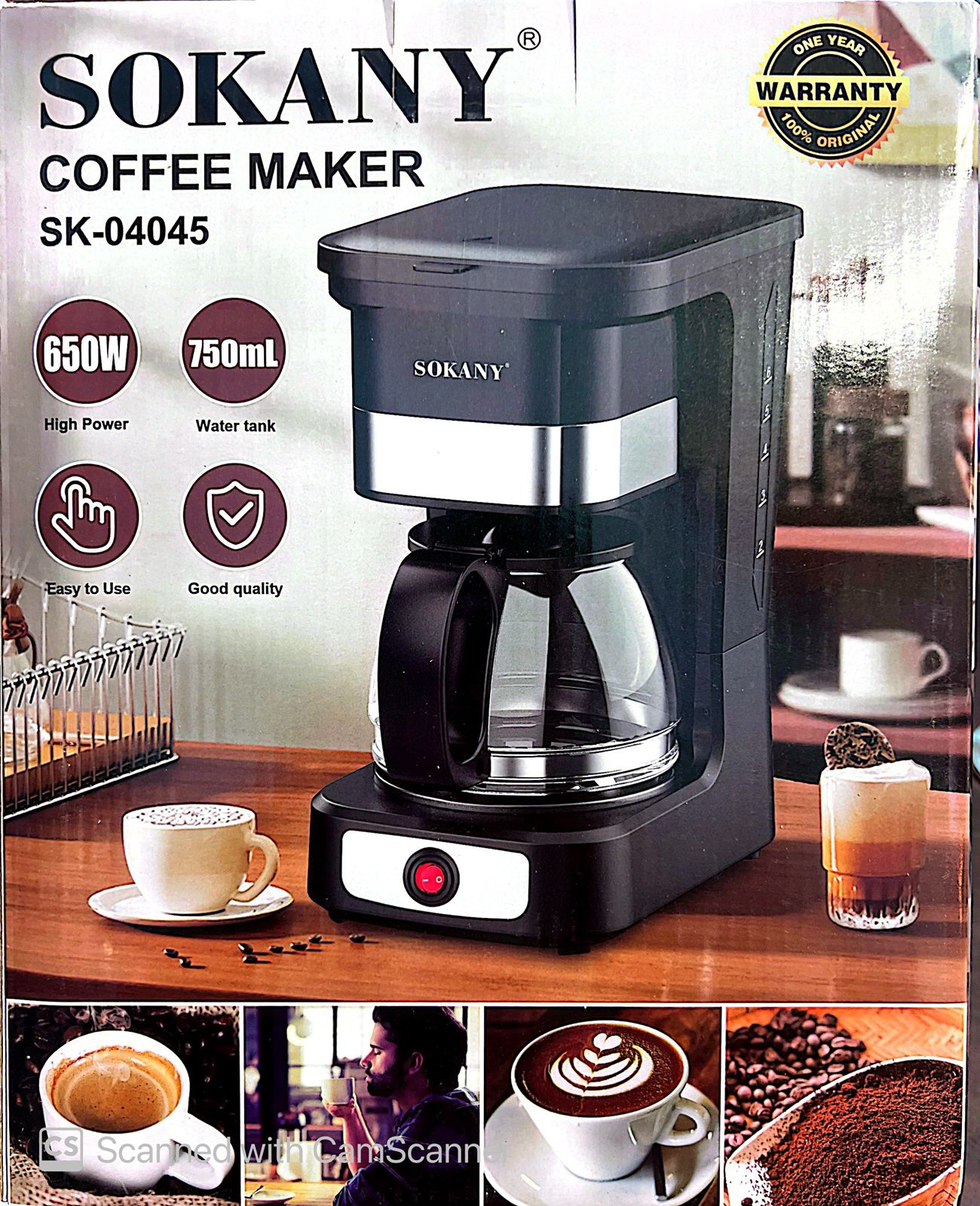 Sokany Coffee maker SK-04045 750ML
