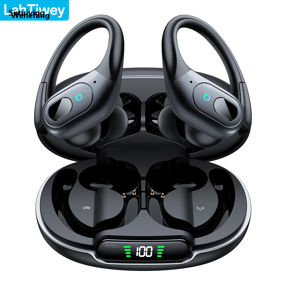 Wenefang Sutuiying Bluetooth Wireless Earphones with Dual ENC Mic,Deep Bass,Soft Earhook, Portable Bargain price IPX7 Waterproof, 90H Playtime, Sports Wireless Headphones
