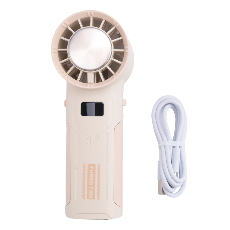 Spreeshop Portable Handheld Fan Outdoor Semiconductor Refrigeration Air Cooler Fan 2000mAh Battery Rechargeable Cold Fan,B
