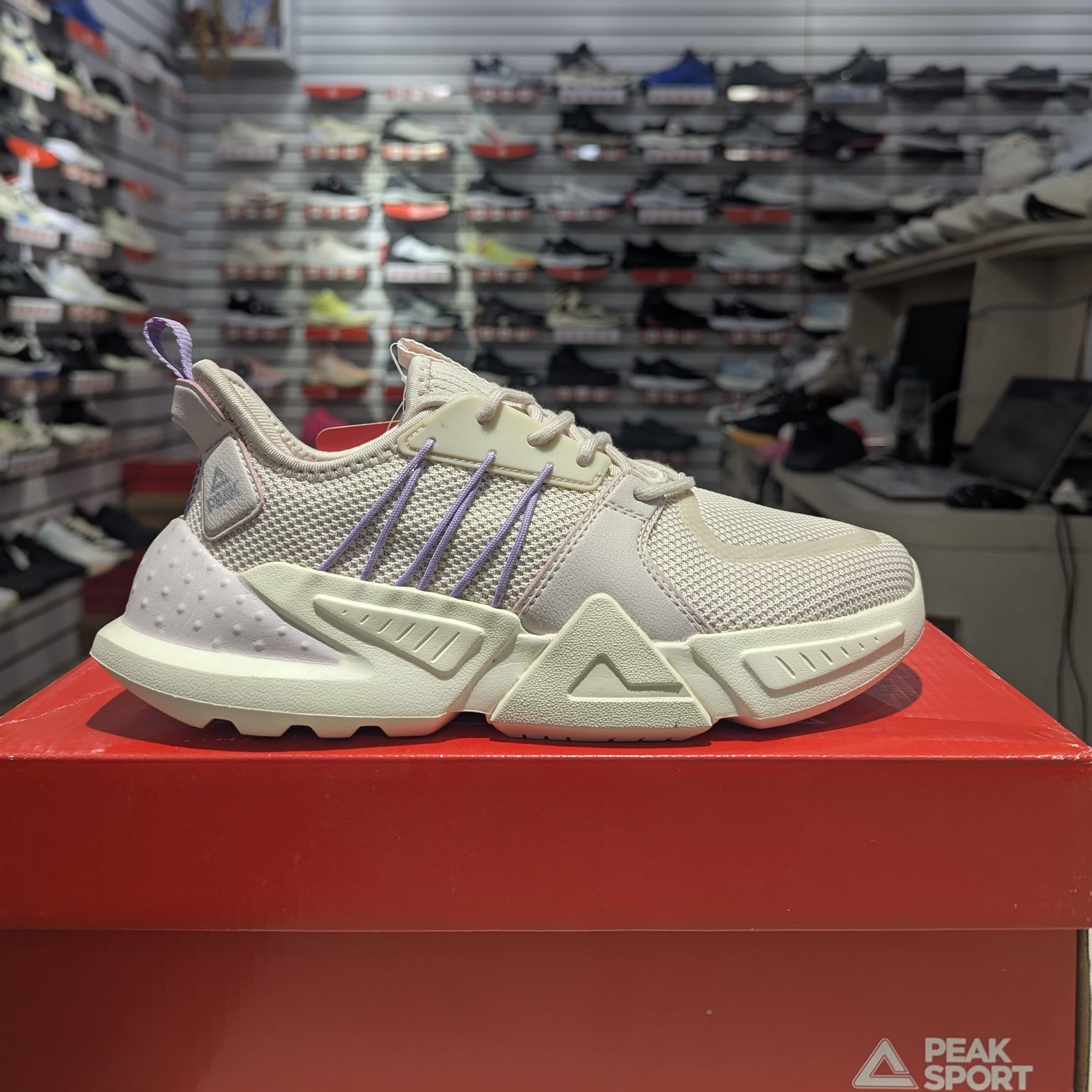 Peak Camel Grey Sports Gym Shoes For Women E13262E