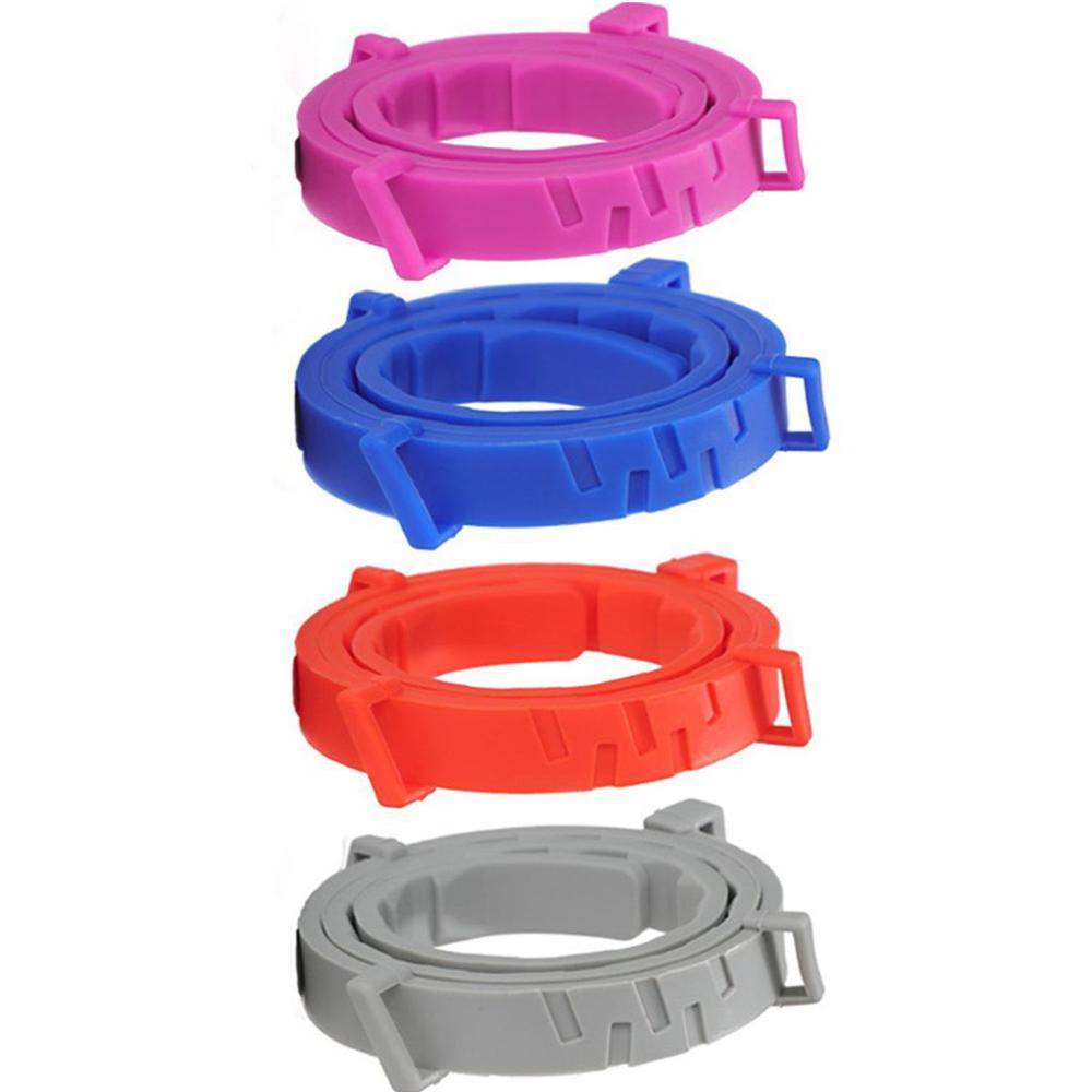 4 PCS Pet Rubber One Size Fits All Repels Mosquitoes Flea and Tick Protection for Dogs Cats Flea and Tick Collar Adjustable