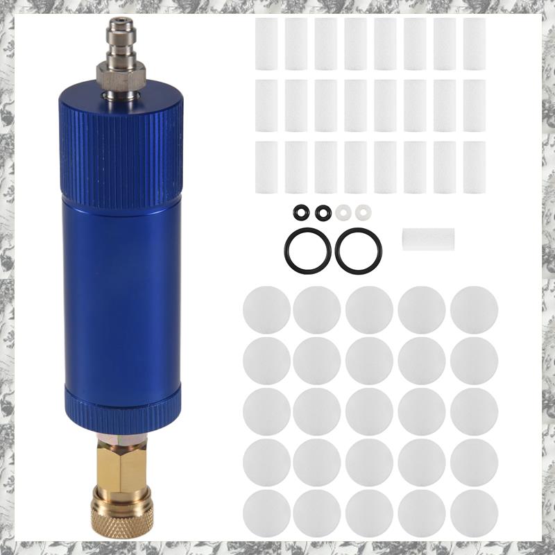 CGearuppt High Pressure Hand Pump Air Filter Oil-Water Separator for High Pressure 30Mpa Air Pump Filter Compressor Blue