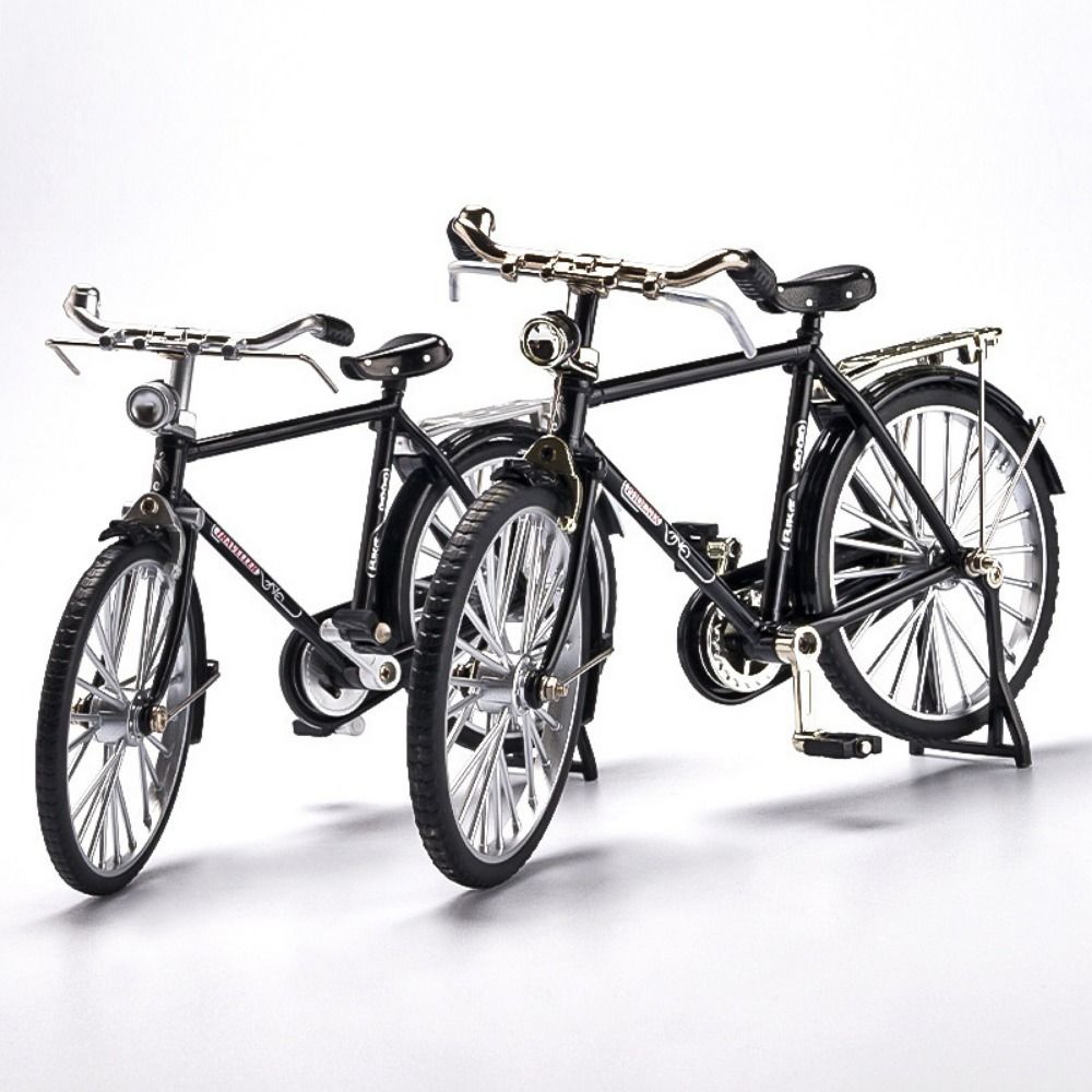 Miniature Finger Toys Metal Diecast DIY Simulation Bikes Bicycle Model Mini Bike Retro Bicycle