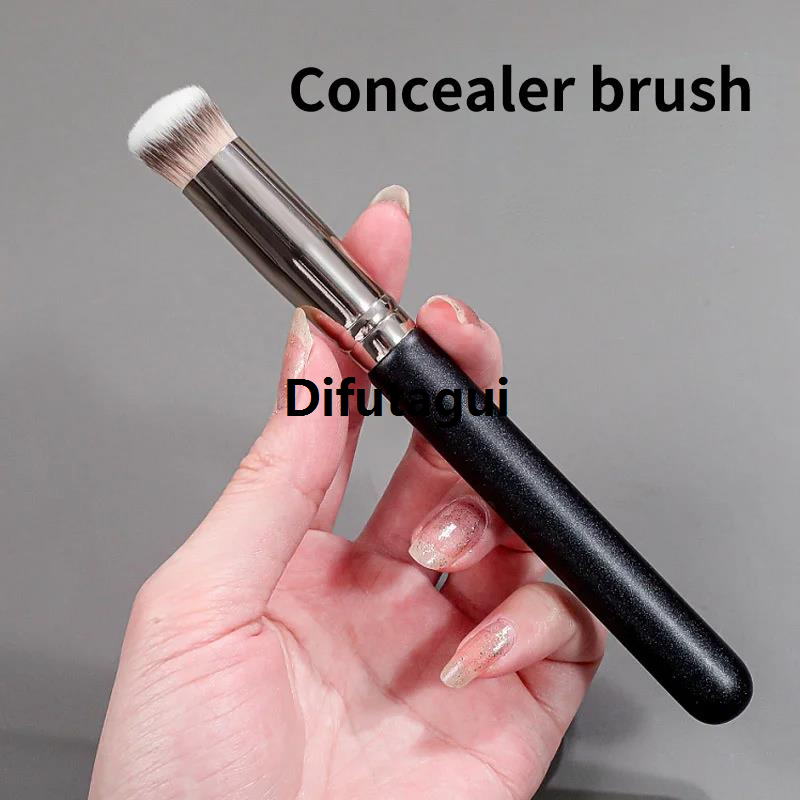 Difutagui 1 Pc Professional Makeup Brushes Set High-End Foundation Concealer High Quality Contour Blending Beauty Cosmetic Brush Frosted Wooden Handle