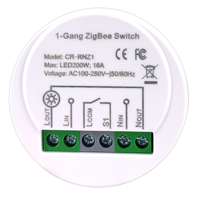 Energy Monitor Switch ZigBee 16A 90-250V AC Tuya Smart Life App Works with Alexa for Home Voice Control