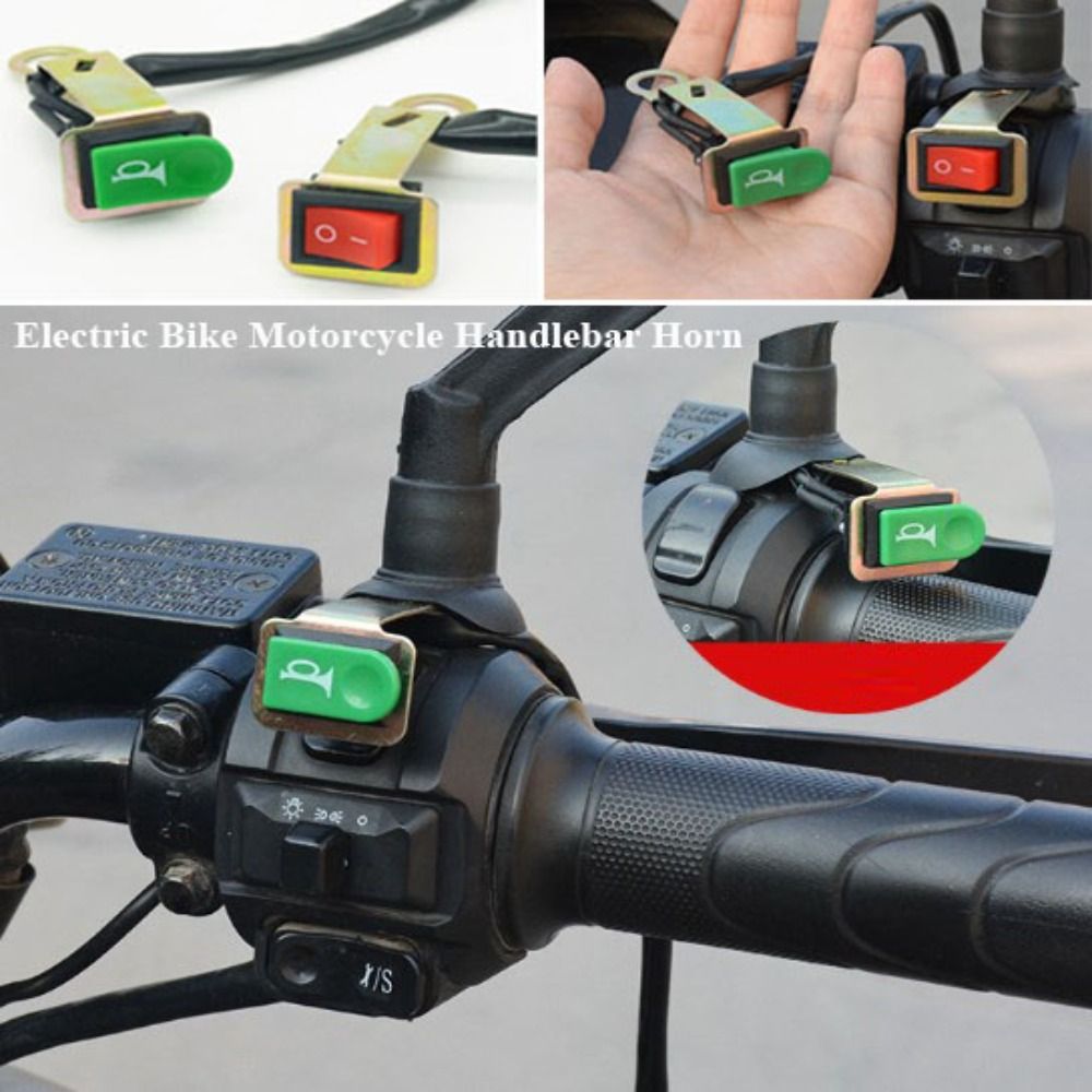New Plastic Combination Switch Black 2 Styles Tricycle Button Horn 3in1 Combination Switch Electric Vehicle Accessories