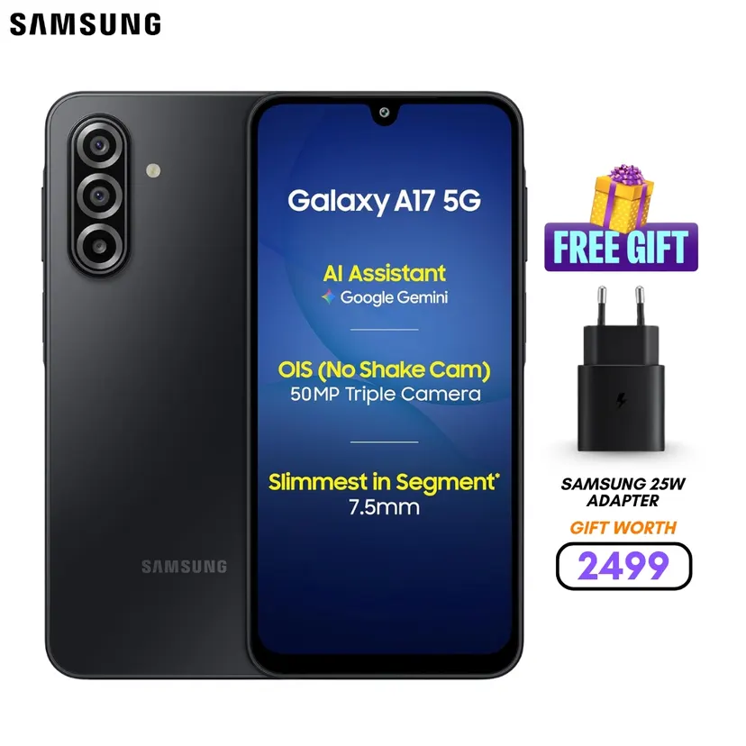 Samsung Galaxy A17 5G (8GB/256GB) | 6.7" S-AMOLED Display | 50MP Main Camera | 5000MAH Battery