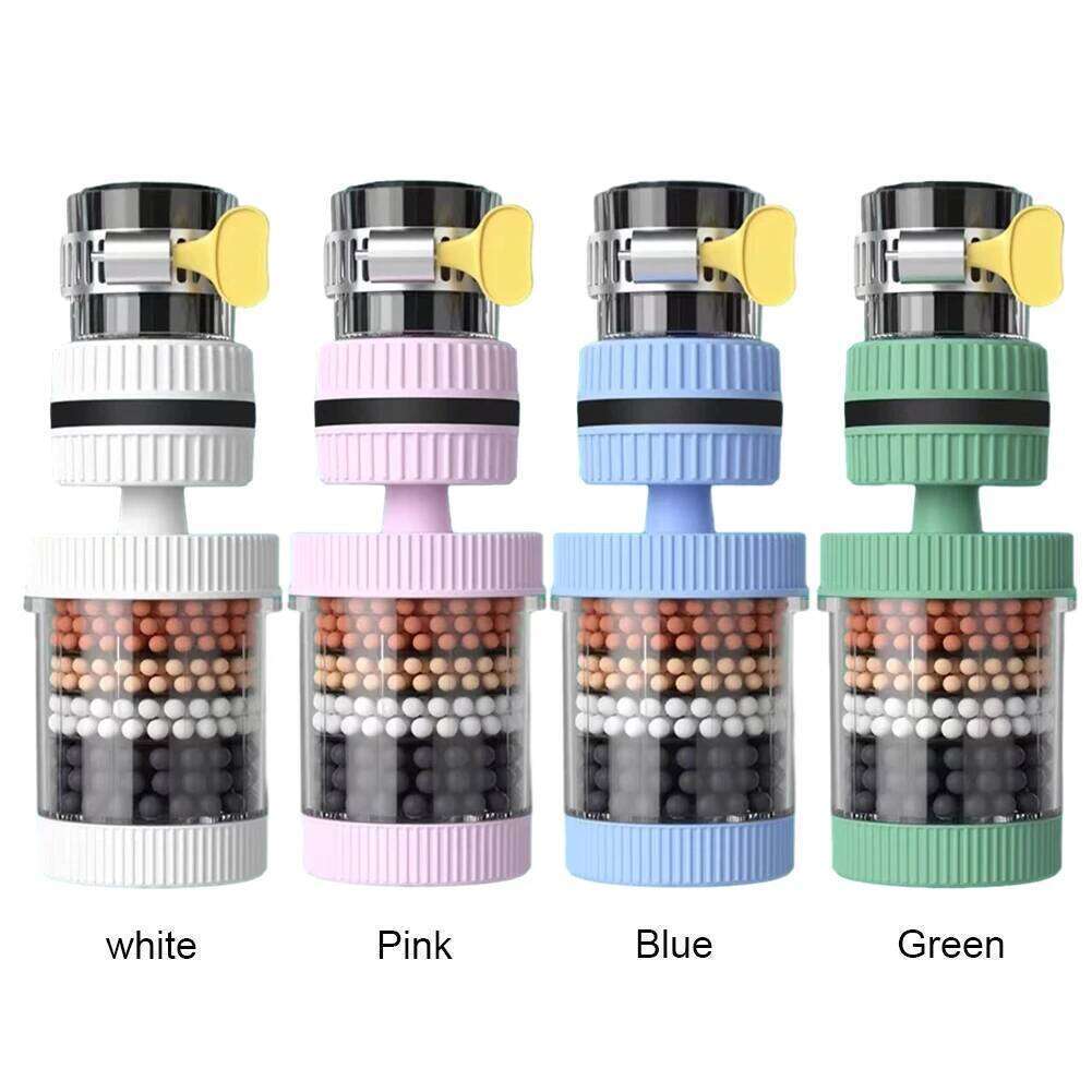 6 Layers Filter Splashproof 360 Degree Rotation Water Saving Splash Nozzle Mixer Bubbler for Home Kitchen Bathroom