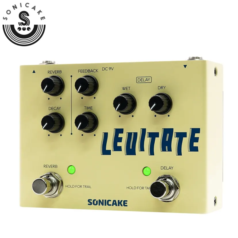 Sonicake Levitate - Delay Reverb 2-in-1 Guitar Effects Pedal