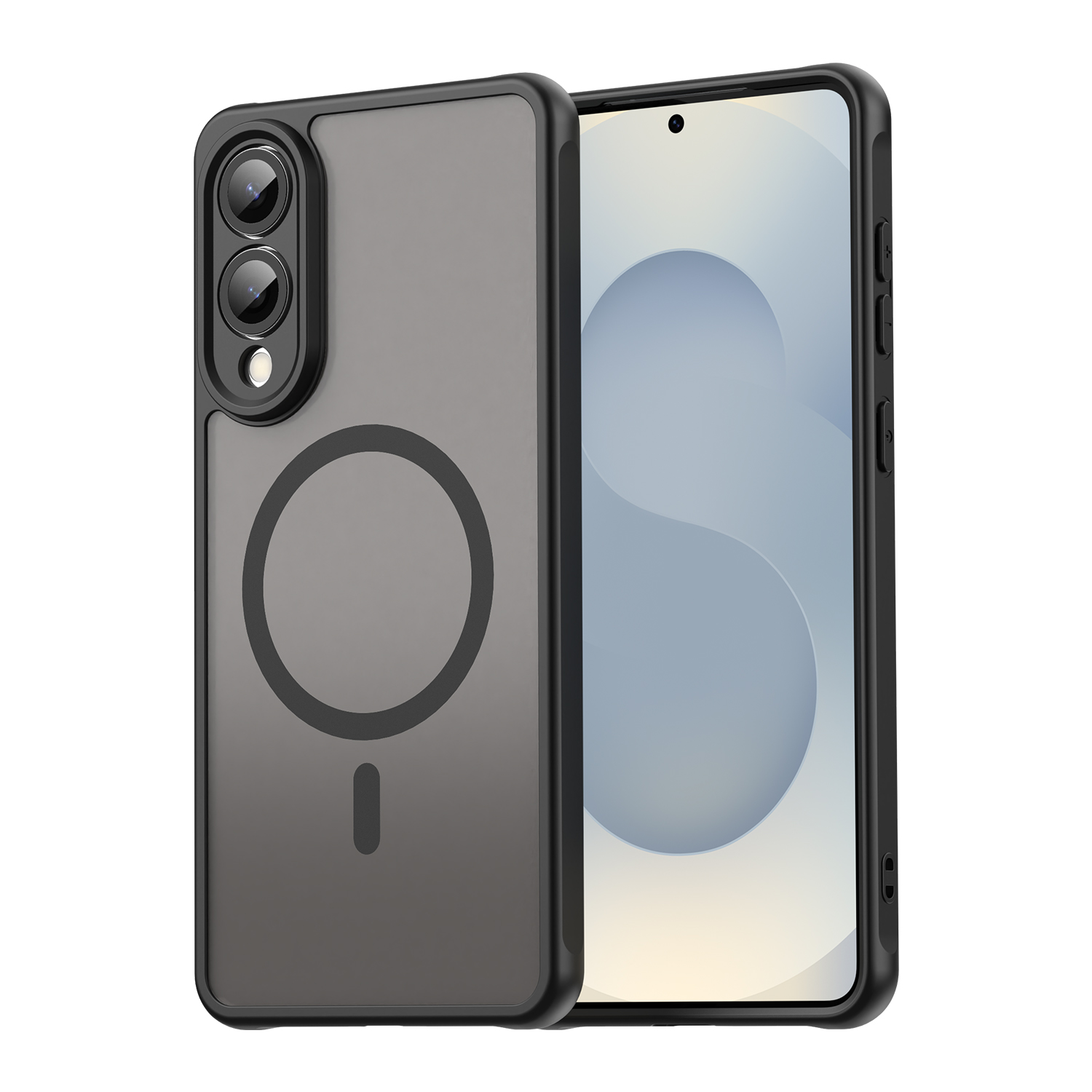 HODON Translucency Matte Magnetic Phone Case For Samsung Galaxy S25 S24 Ultra Plus FE A07 A17 A16 A26 A35 A36 A55 A56 Magsafe Wireless Charge Cover