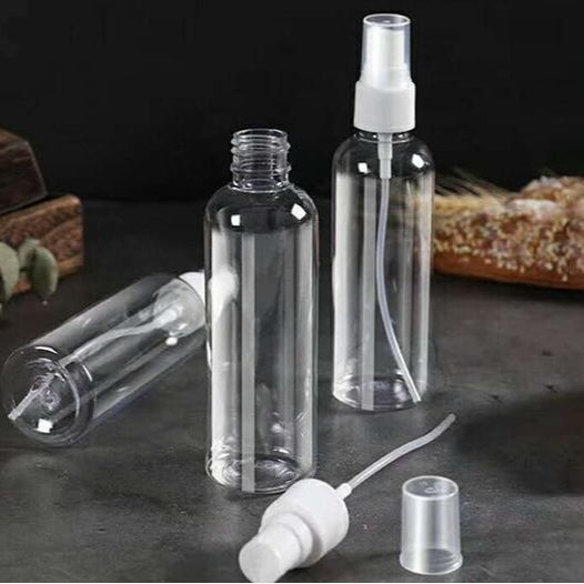 Pack of 25 Pieces of Inditradition Refillable Spray Empty Plastic Bottle | Mist Spray Bottle | For Home Office Car Travel Cleaning (Transparent) (50 ML)