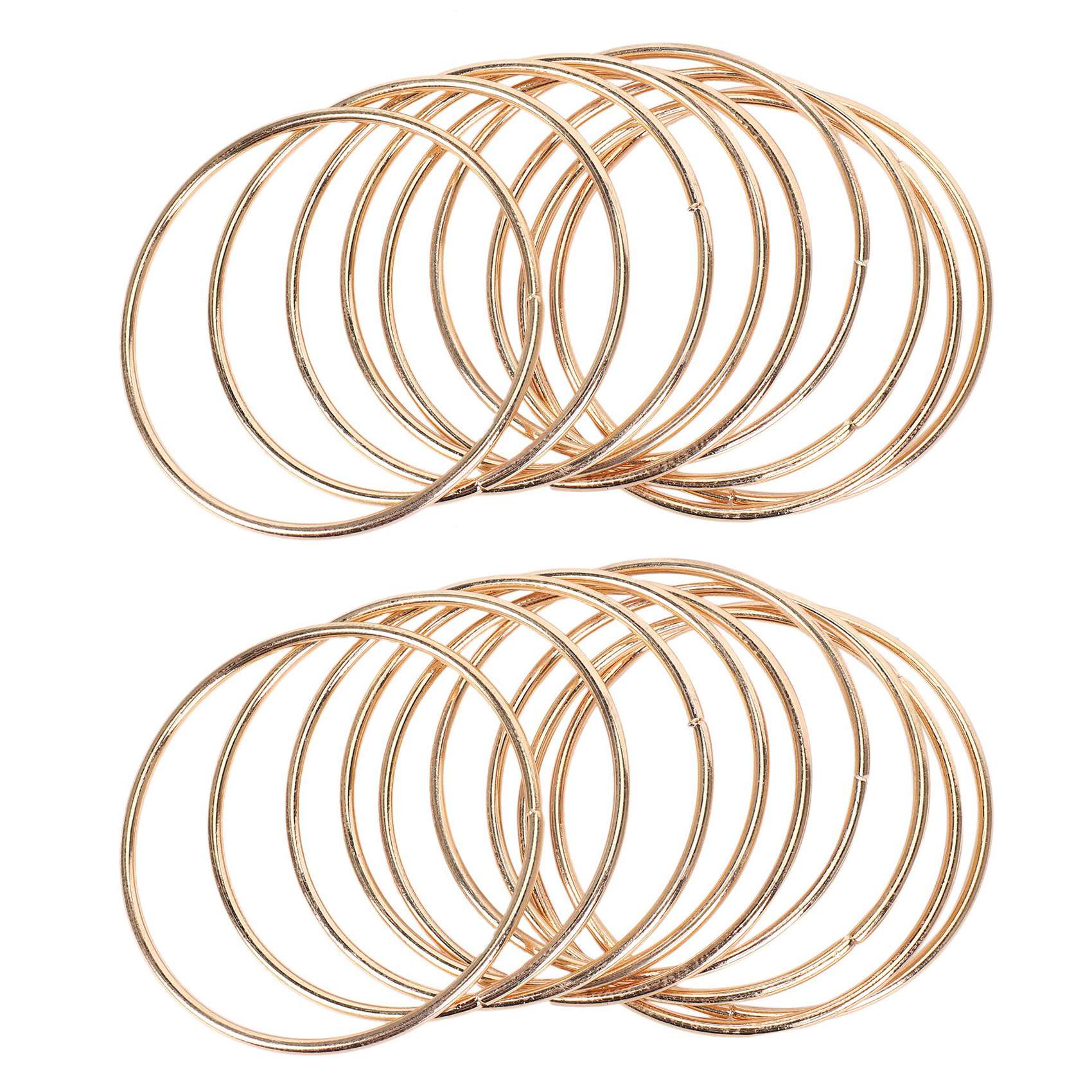 fasdaga 20 Pack 3 Inch Gold Dream Catcher Metal Rings Hoops Macrame Ring for Dreamcatchers and Crafts