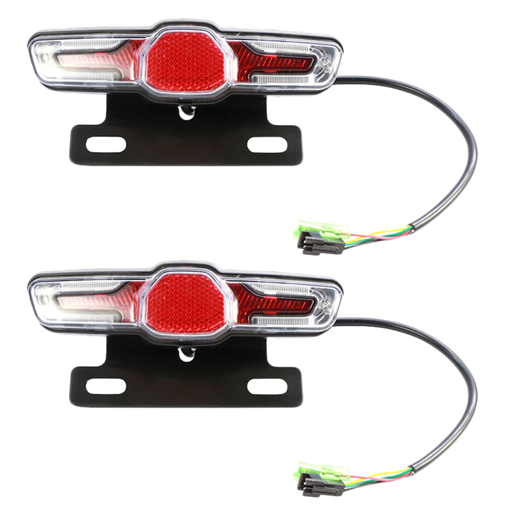 fasdaga 2X Electric Bike 5 Led Rear Light Electric Bicycle E-Bike Light
