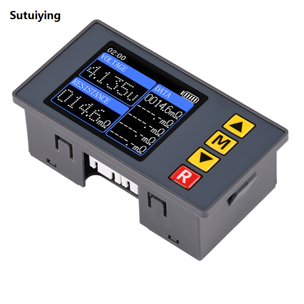 Sutuiying Four-line TS457 DC5V High-precision Lithium Battery Internal Portable Resistance Meter Tester Quality Detector 18650 Dry Battery
