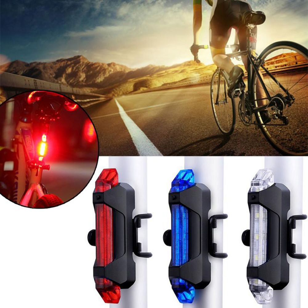Portable Rechargeable Bicycle Lamp Cycling Accessories Bicycle Front Rear Light Bike Rear Taillight Bicycle Lights Taillight Lights Charge Bike Lights