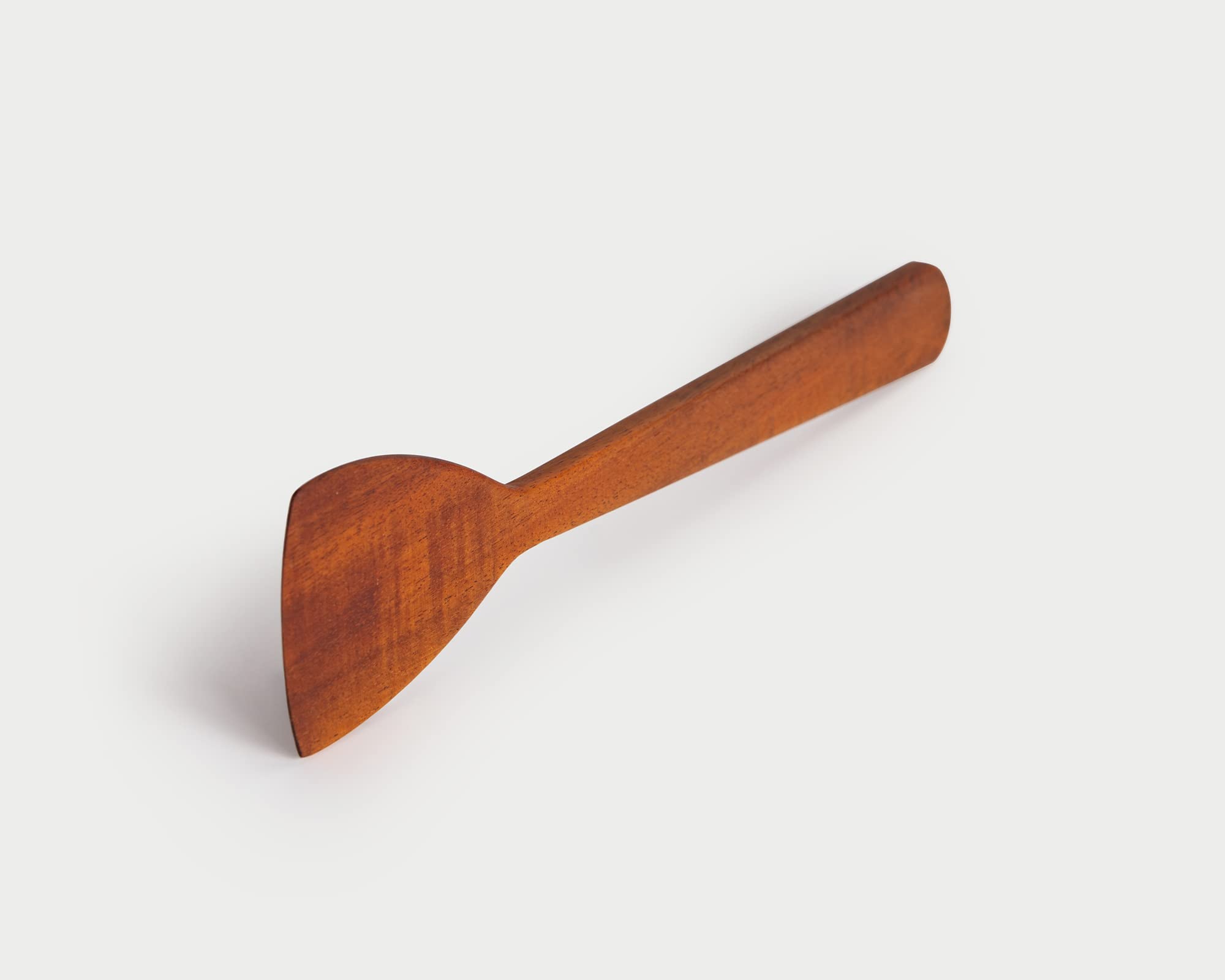 RSKS Koncha 14 Inches 2 Piecesof Flat Wooden Spatula for Non Stick Cookware Long Handle Flat Frying Spatula Natural Wooden Cooking Utensils Kitchen Spatulas