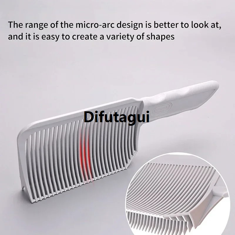 Difutagui Tool Positioning Gradient Plastic 2 Piece Push Hair Cutting Brush Professional Combing Hair For Men