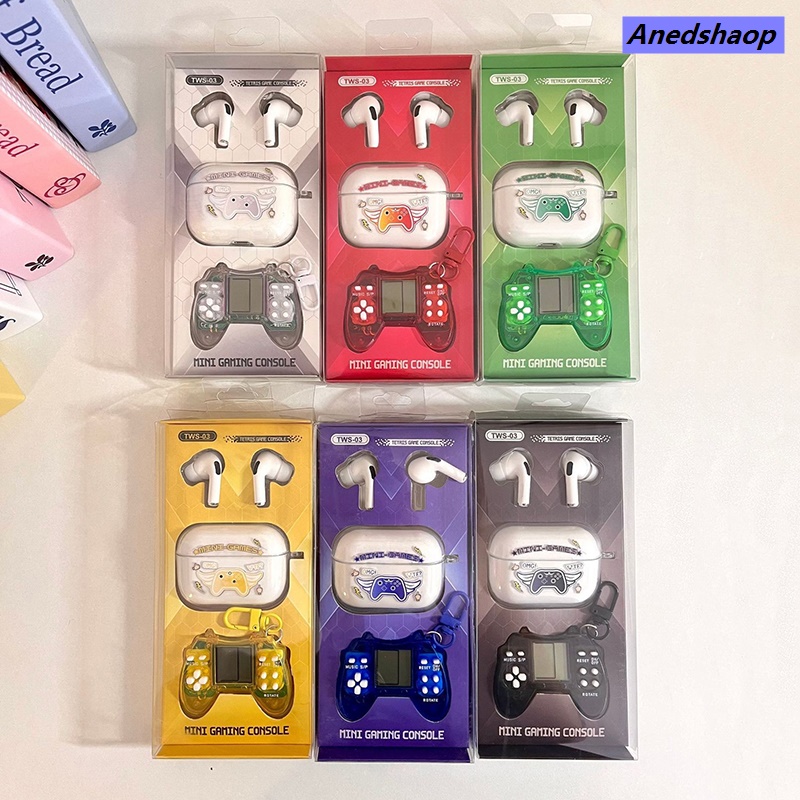 NEW Anedshaop Cartoon Wireless Earphone With Game Console TWS Earbuds Headphone Headset Luxury For Sports Running Long Battery Life Noise Reduction TAOPA