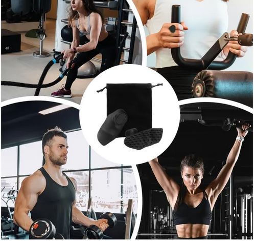 1 Pair Anti-Slip Finger Grip Strengthener - Portable Ergonomic Hand Trainer for Weight Lifting, Pull-Ups & Gym Workouts