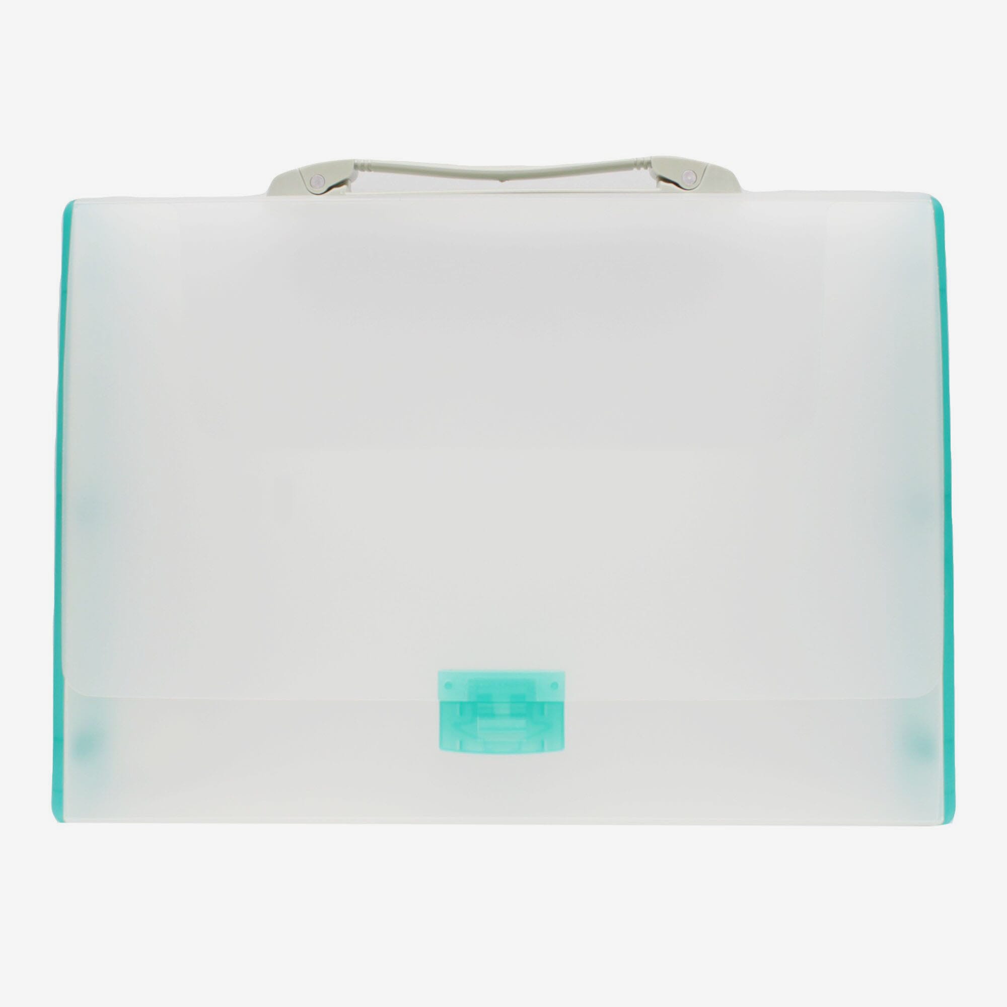 Silver Color Comix A4 Clear File Box With Handle