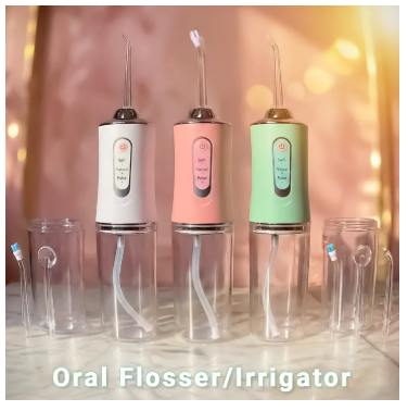 230ml Premium Dental Water Flosser | IPX7 Portable Oral Irrigator | 3 Speed Level (Soft,Normal Pulse) | Electric Water Flosser | Dental Water Floss for Teeth Braces & Orthodontic Teeth | Electric Brush Alternative for Teeth Whitening & Deep Floss