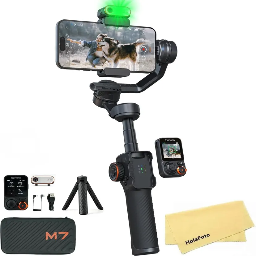 Click to see full view hohem iSteady M7 AI Tracking Gimbal Stabilizer for Smartphone