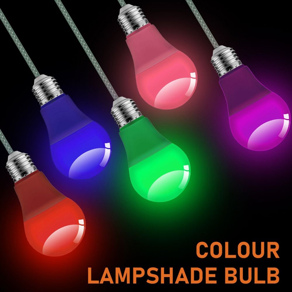 5W Home Decor Lamparas A60 Lamp LED Bulb E27 B22 Base Colorful Light