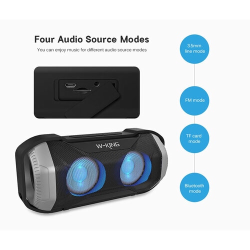 W-King S21 Portable Waterproof IPx5 Bluetooth Speaker