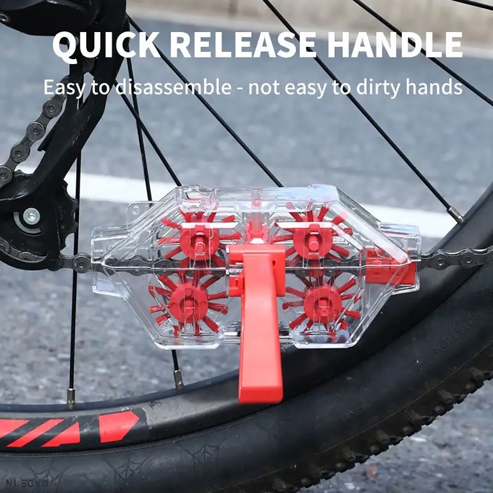 Portable Cycling Equipment Bicycle Chain Cleaner Transparent Universal Chain Wash Tool Full Surround Bike Scrubber
