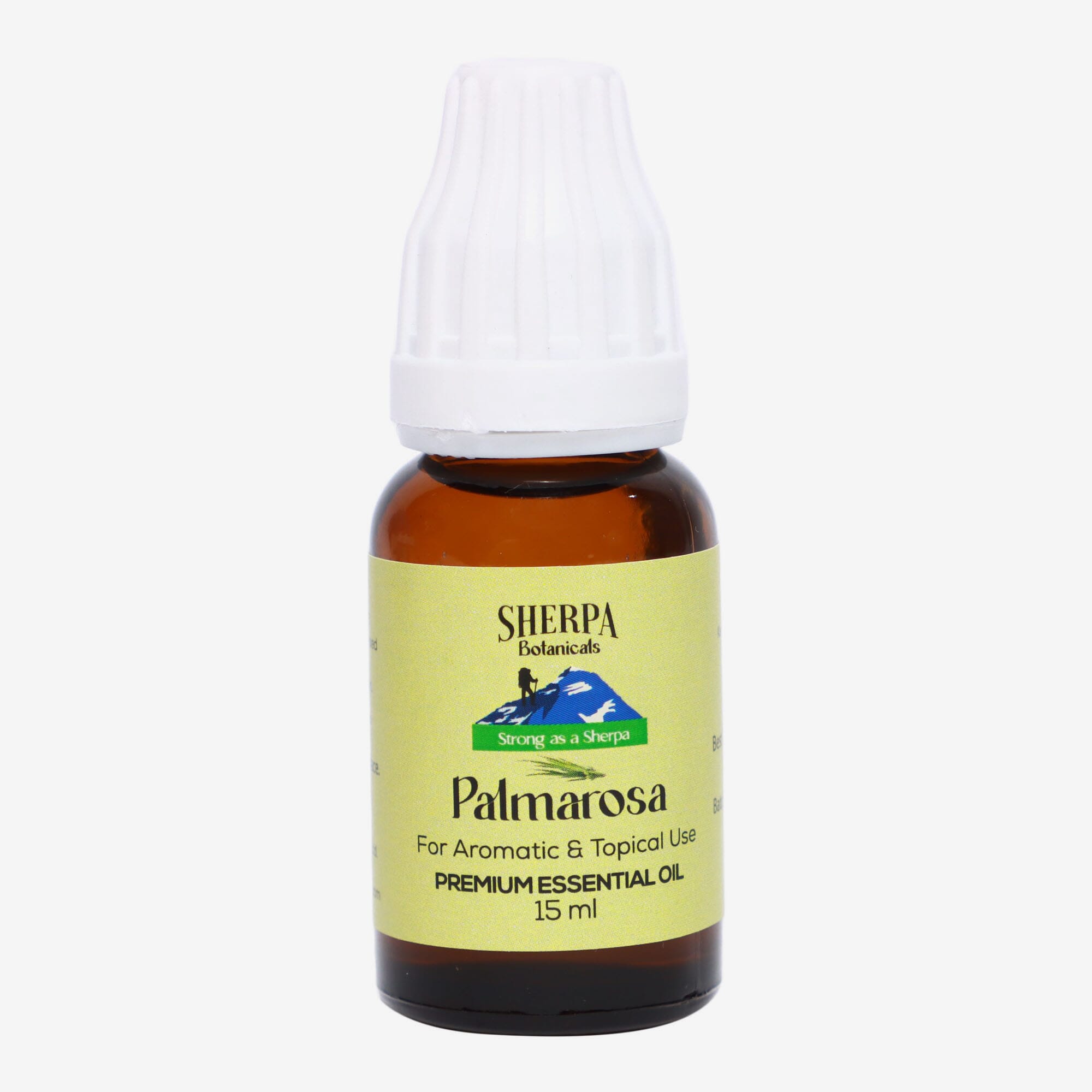 Sherpa Botanicals Palmarosa For Aromatic & Topical Use Premium Essential Oil 15ml