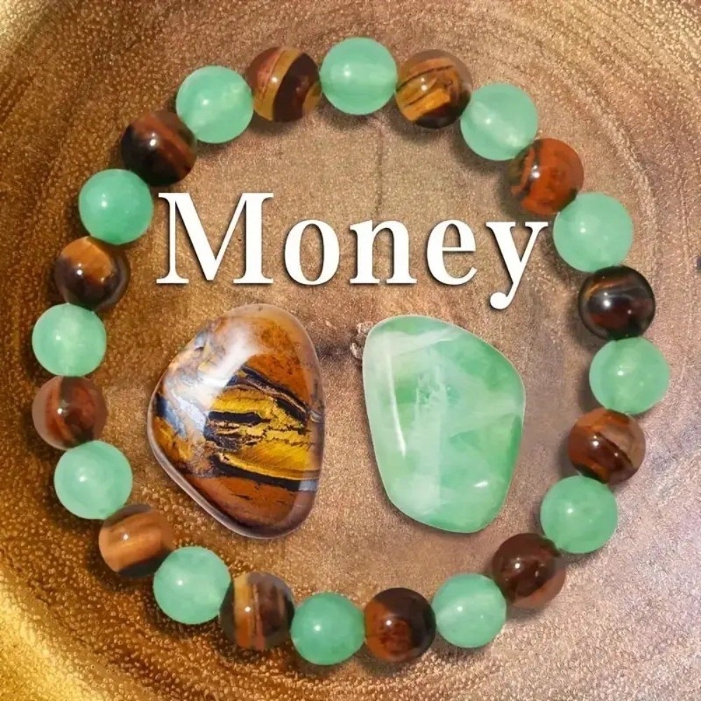 New Natural Tiger Eye Stone Bracelet Handmade Green Color Wealth Bracelet Good Luck Green Aventurine Bracelet for Jewelry Accessories
