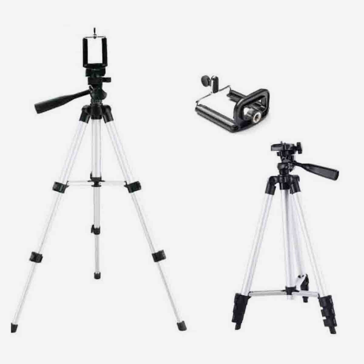 Youtuber Portable Tripod Stand 3110 And Free Gift Of Mobile Holder