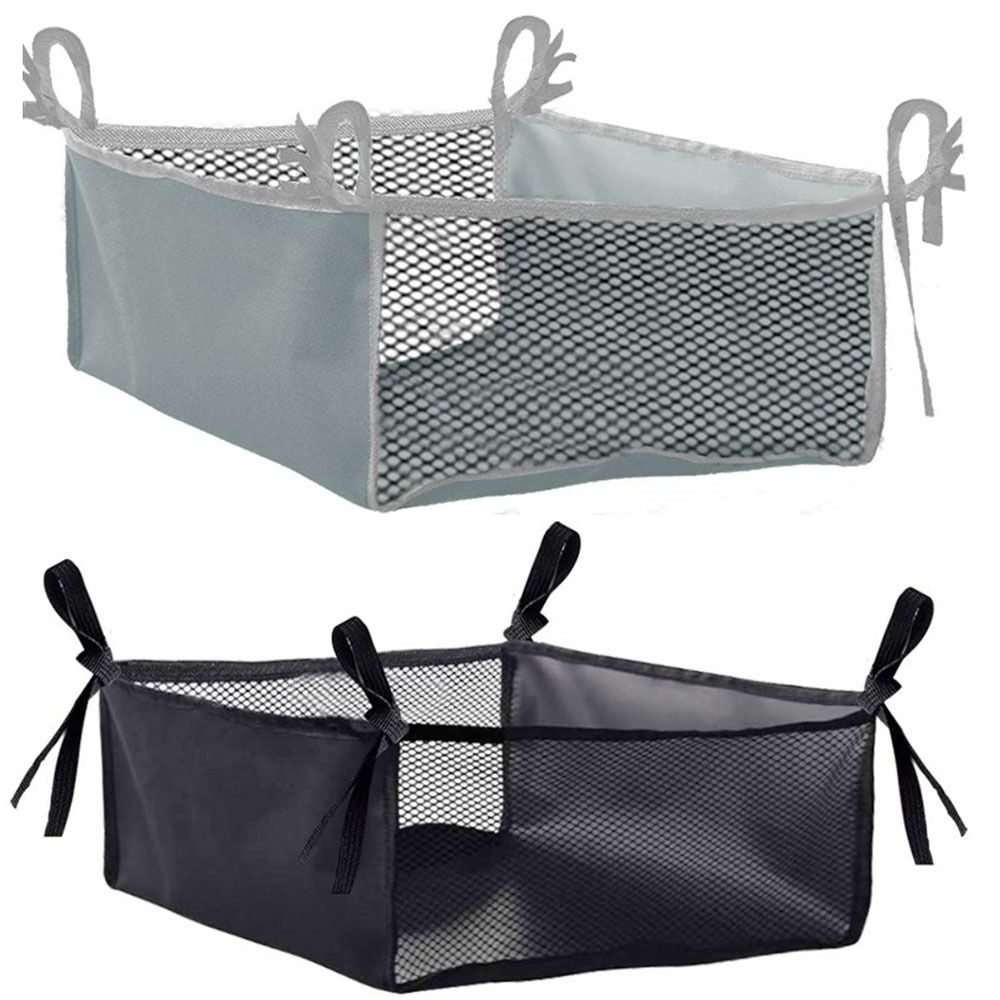 Lightweight Hanging Under Wheelchair Storage Bag Portable Mesh Stroller Storage Basket Folding Base Storage Under Table Storage Net Walker