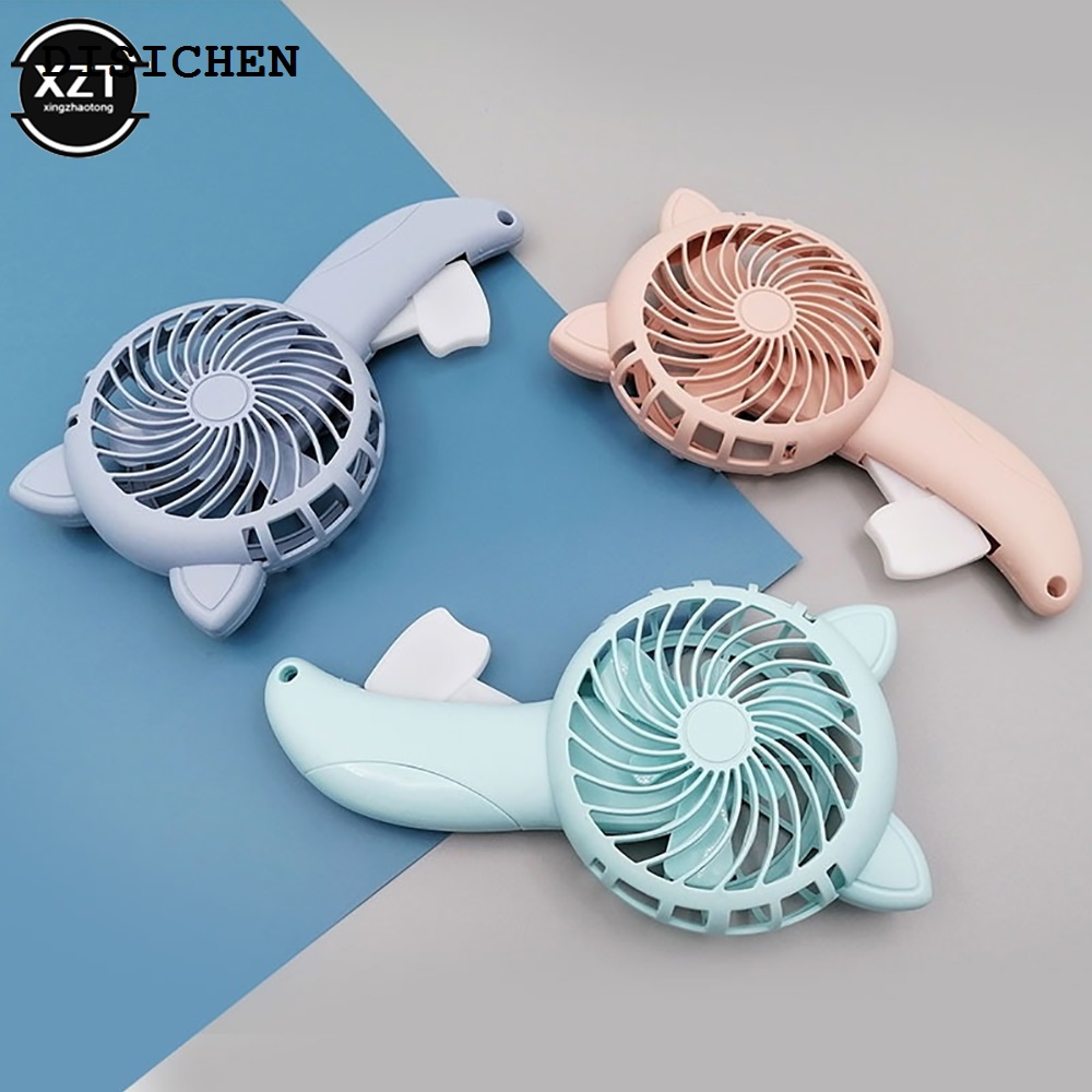 DISICHEN Special Cute Hand Held Fan Hand Pressure Fan Mini Portable Fan Without Battery Household Cartoon Fan Cooling Cartoon Held Fan 3 Colors